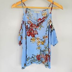 Off shoulder floral top